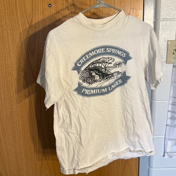 VINTAGE Creemore Springs Premium Lager Beer Shirt - Picture 1 of 2